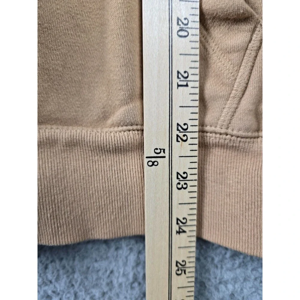 Gap Kids Hoodie Girls XXL Light Brown Embroidered Spell Out Logo Cotton